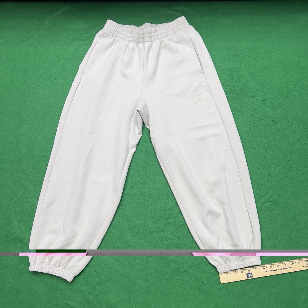 Adidas SOFT LUX Mens Size Medium Beige Jogger Pants KB5691